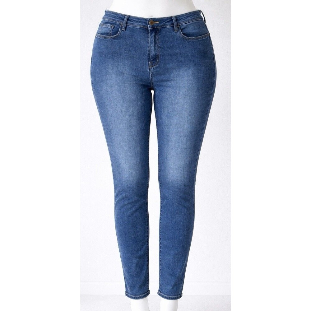 NYDJ Ami Skinny Jeans Womens 16 Lift Tuck Stretch Blue Denim Mid Rise 28